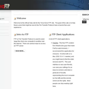 Terra Nova FTP Help