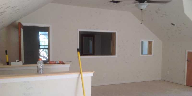 Construction pics of the cutting room