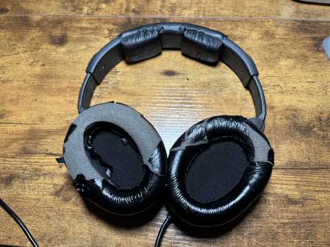 worn headphones before