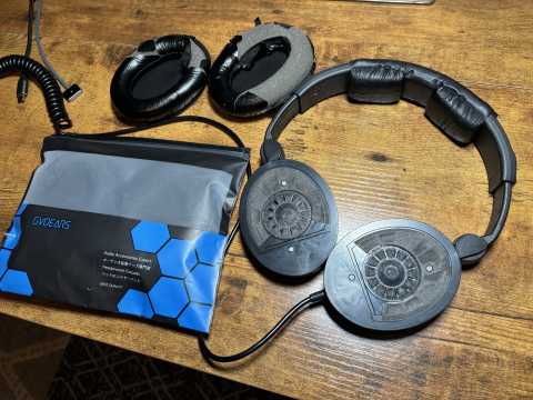headphones with pads removed
