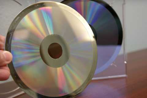 an example of a glass master used in disc manufacturing