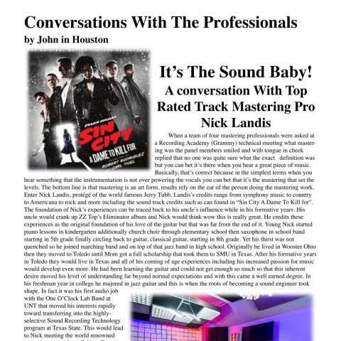 It’s The Sound Baby!