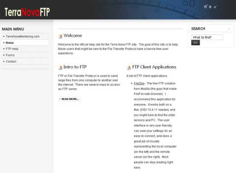 Terra Nova FTP Help